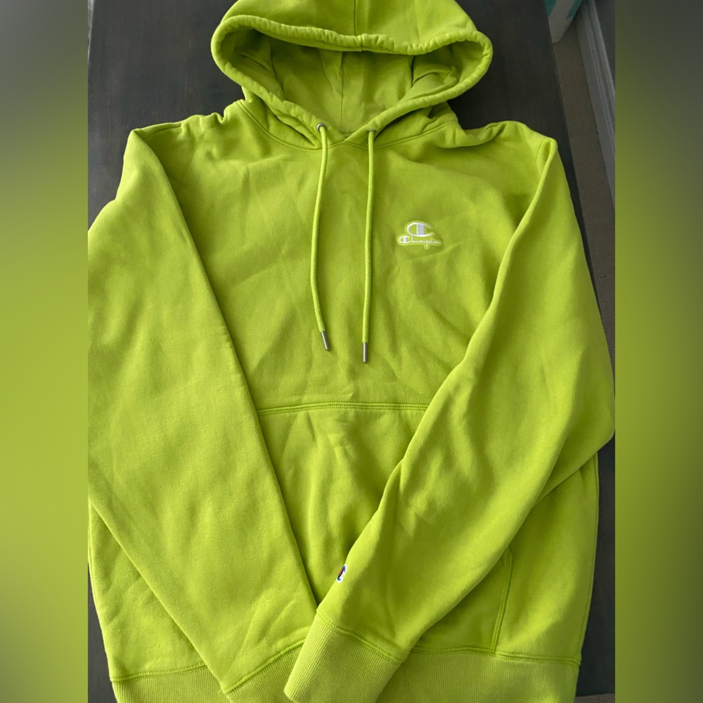 Champion Lime Green Classic Hoodie NWOT